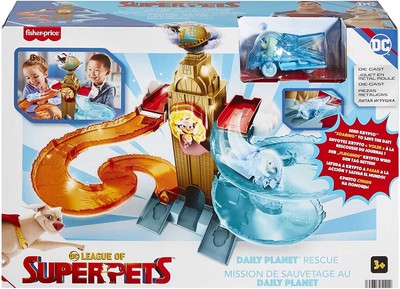 Fisher-Price DC League of Super-Pets Daily Planet Rescue Diecast Playset