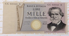 1000 LIRE GIUSEPPE VERDI 2° TI…