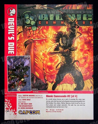 Bionic Commando Capcom Devil's Due Comics 2008 Print Magazine Ad Poster ...