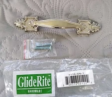 Drawer Cabinet Hardware Pulls Lot Nickel 23 handles New Gliderite 3 1/2" Center 