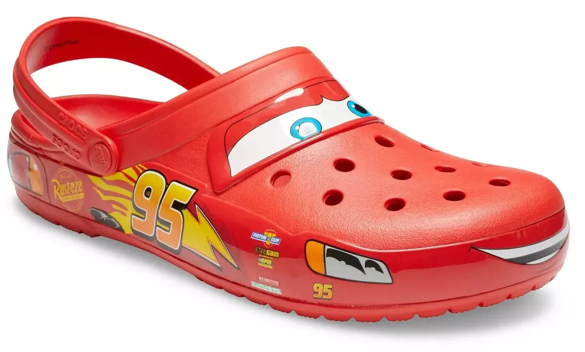 LIGHTNING MCQUEEN ADULT CLOGS