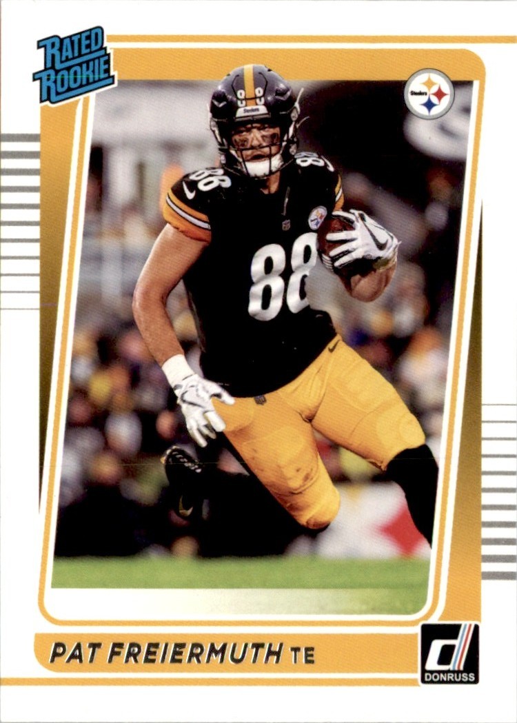 Pat Freiermuth 2021 Donruss Rated Rookies RC #281 Pittsburgh Steelers