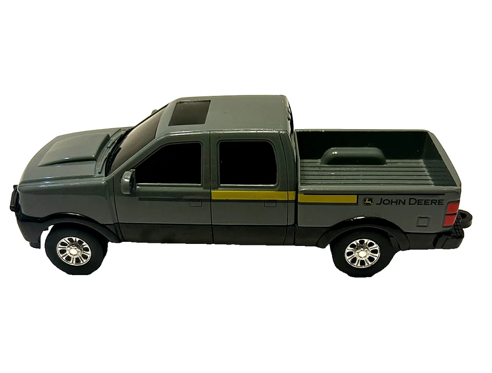 Camioneta pickup 8" Ertl John Deere gris fundido a presión escala 1:32 juguete agrícola Foto 2 de 4