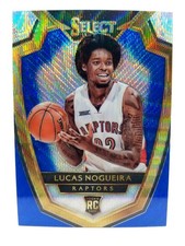 2014-15 Panini Select Lucas Nogueira #191 RC Blue/White Wave Prizm Toronto 