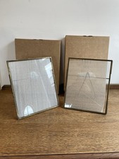 Loft Pair Of Bronze Portrait Table Top Photo Frames With Box - F100