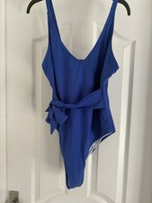 Ladies Swimsuit Size 16 , Blue Good Condition