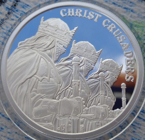 1 oz. 2025 CHRIST CRUSADERS Mini-Mintage proof .999 fine silver