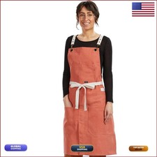 Caldo Split Leg Apron Terracotta