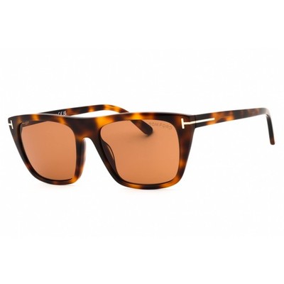 Tom Ford Men's Sunglasses Blonde Havana Acetate Square Full Rim Frame FT1175 53E