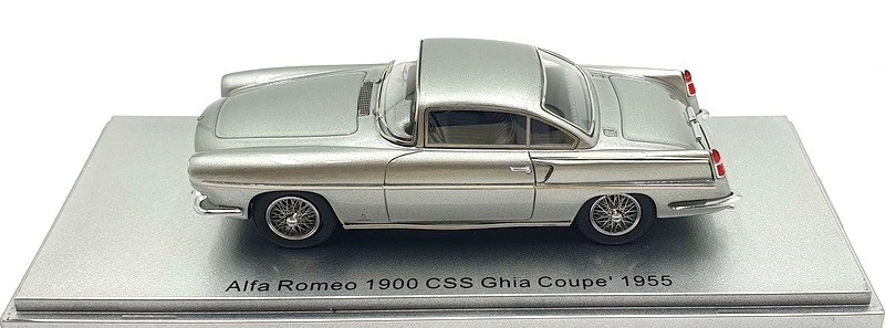 Kess 1/43 Scale KE43000212 - 1955 Alfa Romeo 1900 CSS Ghia Coupe - Silver - Image 4 of 4