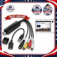 USB Video Capture Card RCA S-Video VHS to Digital 720P VIXLW BR116