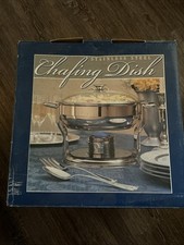 Culinary Essentials 4 Qt 3.7 Liter Stainless Steel Chafing Dish Pot