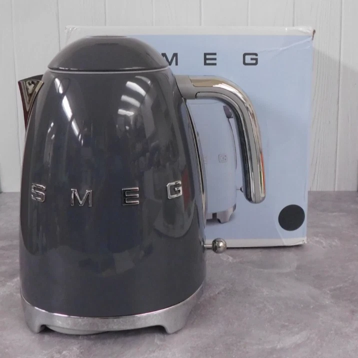 SMEG Retro Gray Electric Kettle Model KLF03GRUS - New