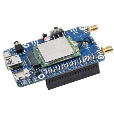 Waveshare SIM7600G-H M.2 4G HAT LTE CAT4 High Speed GNSS Global Band Module for
