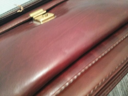 VTG BRUNO MAGLI BROWN LEATHER BRIEFCASE SATCHEL W KEY (16.5"X11.5") NEW W/ TAG - Picture 12 of 18