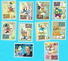 San Marino Stamps full set of 10 Sc# 736-745 Disney and his Characters MNH 1970