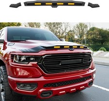 For 2019-2026 Dodge Ram 1500 Hood Protector With Led Light Hood Deflector