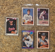 (5) Gregg Olson 1989 Upper Deck Rookie card RC Topps Donruss 1990 Leaf Orioles