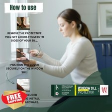 CLAWGUARD Plexiglass Window Sill Protector Dog Cat 35.5in