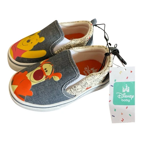 Disney Baby Winnie the Pooh Classic Baby Toddler Slip-on Shoes Size 5 New - Picture 7 of 24
