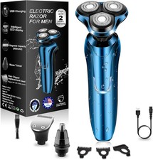 Electric Shaver Beard Shaving Men Wet/Dry Trimmer Rotary Razor USB Rechargeable