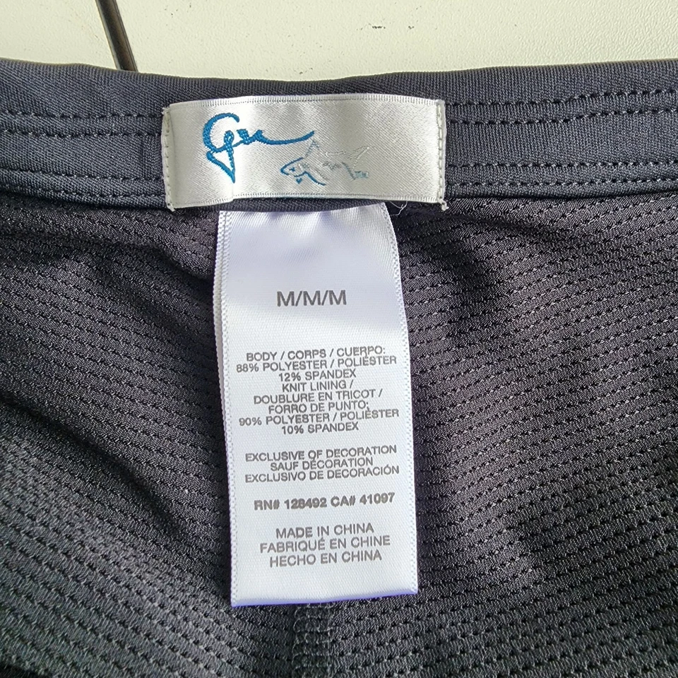 Pantalón corto de golf para mujer GREG NORMAN negro corte láser pajarita dobladillo bolsillos talla M Foto 4 de 4