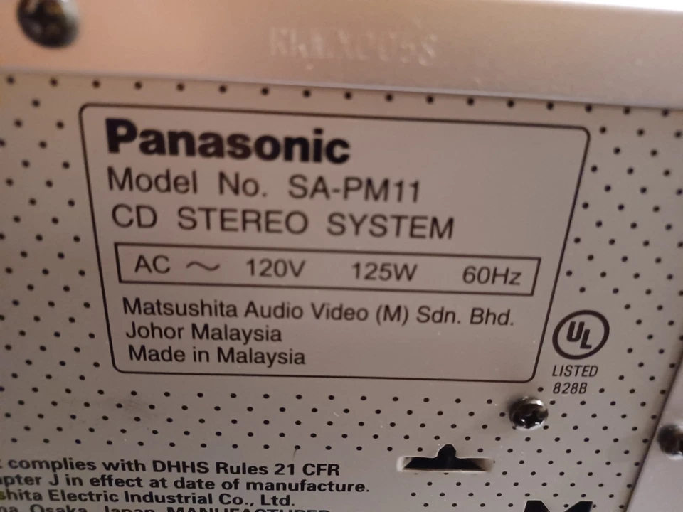 Panasonic Stereo 5-disc CD Changer /Tape SA-PM11Not OriginalSpeakers GREAT COND. - Image 2 of 4