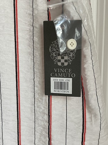 Vince Camuto Women's Striped Tie Front Button-Down Top Shirt Medium Brand new - Picture 5 of 6