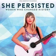 SHE PERSISTED - 2026 WALL CALENDAR - BRAND NEW - 70921