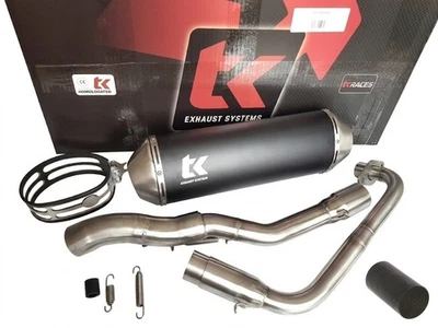 Turbo Kit Edelstahl Auspuff + KAT Honda CBF 125 CB125F CB 125 F AC 2021-2025 4T - Bild 1 von 4