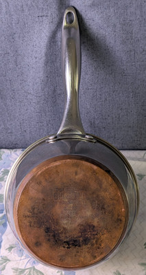 Tools of Trade Belgique 2.5qt Saucepan pot Stainless Steel Copper Bottom 10959