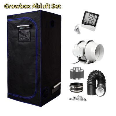 CannoBox Growbox Abluft Set - 1680D 40x40x120cm - Lüftung 220m³/h