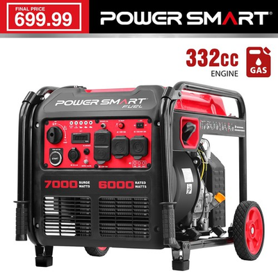 #ad #ad PowerSmart 7000W Gas Inverter Generator 322cc 6H Long Runtime Electric Start $699.99