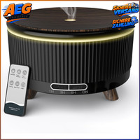 Aroma Diffuser 500Ml Holzmaserung Schwarz FüR äTherische ÖLe DuftöL Diffusor