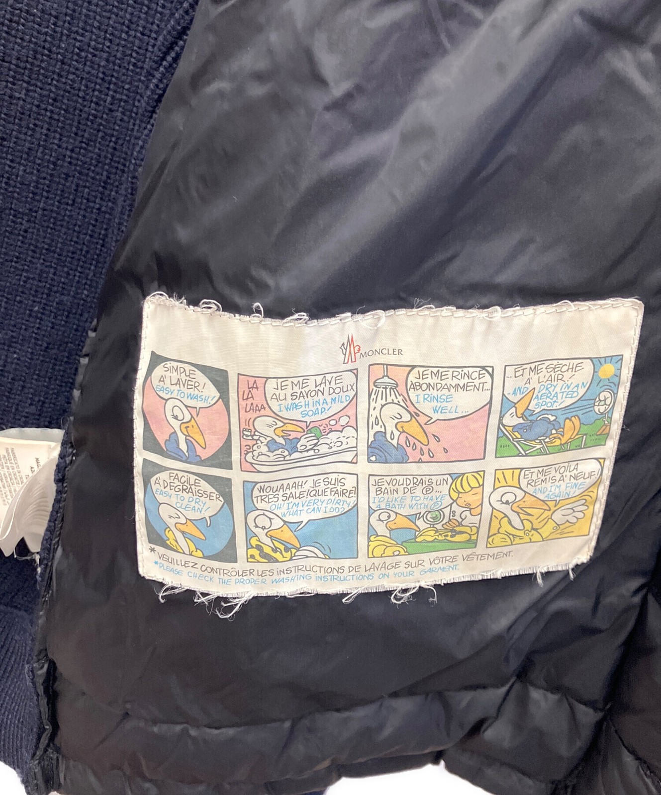 MONCLER/Down jacket Black x Navy Size: L thumbnail 4