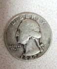 1947 P Washington 90%  Silver Quarter No Mint Mark Philadelphia