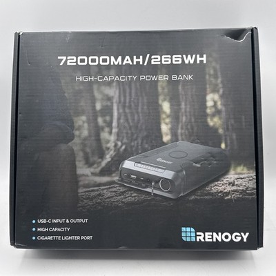 Renogy 72000mAh 266Wh Power Bank (Laptop, CPAP, Camping, Power Outage) *SEALED*