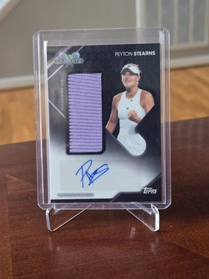 2026 Topps Graphite Tennis Peyton Stearns #GSR-PSS Graphite Signature Relic Auto