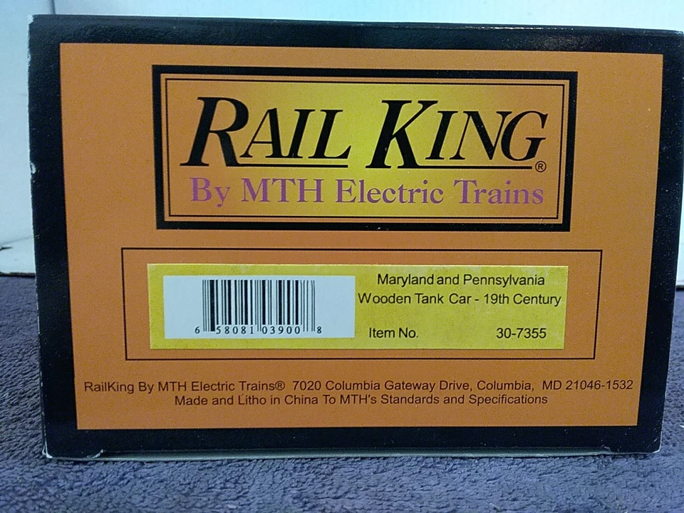 MTH Rail King No. 30-7355 Maryland & Pennsylvania Tank Car New - Image 2 of 4