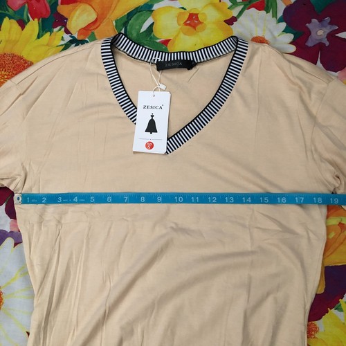 NWT Women’s Zesica V-Neck Maxi Dress 3/4 Sleeve Beach Summer Side Slit S - Picture 3 of 13