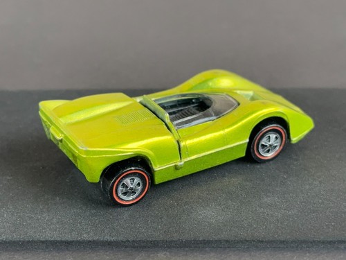 Vintage Hot Wheels Redline 1969 BRIGHT Antifreeze McLaren M6A US - TONE FREE! NM - Picture 3 of 10