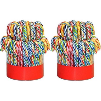 Candy Stöcke bunt 72x14g in der Dose Zuckerstangen (2er Pack)