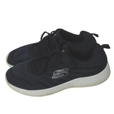 Skechers Lite Weight Black Athletic Shoes Women Size 6.5 Memory Foam Walking  