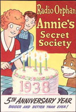 1938 Radio Orphan Annie's Secret Society 5th Year Anniversary Booklet