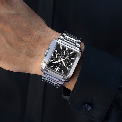 Festina Herrenuhr Edelstahl silber Timeless Chronograph Armbanduhr UF20635/4