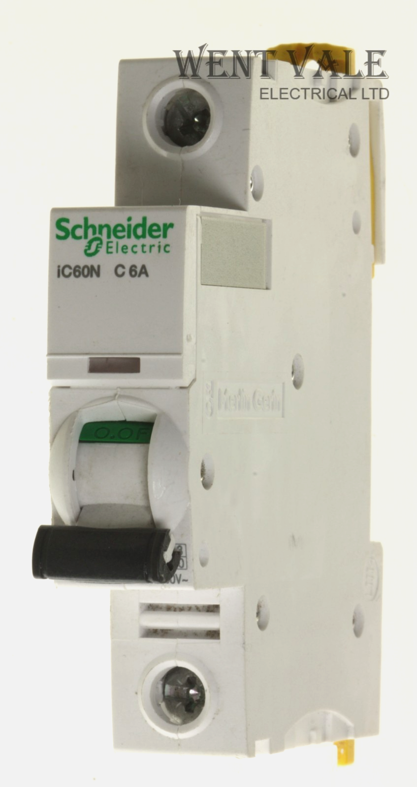 Schneider Acti 9 - iC60N-A9F79106 - 6a Type C Single Pole MCB Used