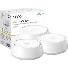 Dual-Band BE3600 WiFi 7 Mesh System 4-Stream 3.6Gbps 160MHz Coverage up to 6500