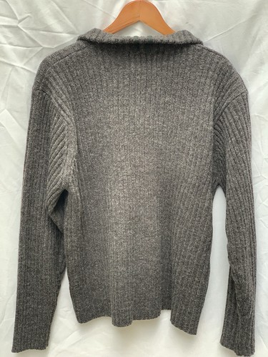 Men's Osaka Tiger Raw OTR Grey Knit Sweater Size 2XL XXL 30% wool - Picture 4 of 7