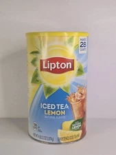 Lipton Lemon Powdered Iced Tea, Sweetened, Makes 28 Quarts
