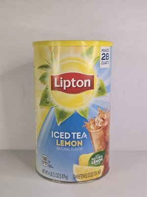 Lipton Lemon Powdered Iced Tea, Sweetened, Makes 28 Quarts